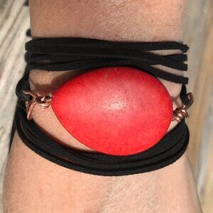 Tie Wrap Bracelet Cuff Yoga Boho Cord